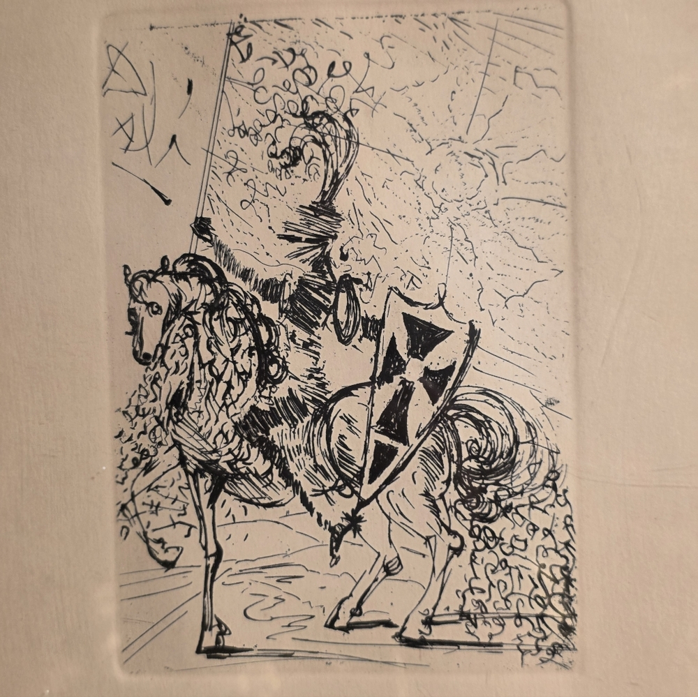 Salvatore Dali "El CID" With Certificate of authentication